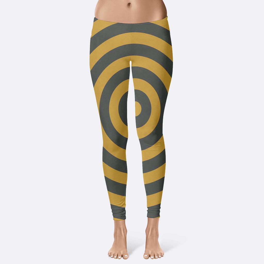 Radial Band Stripes unique fashion leggings