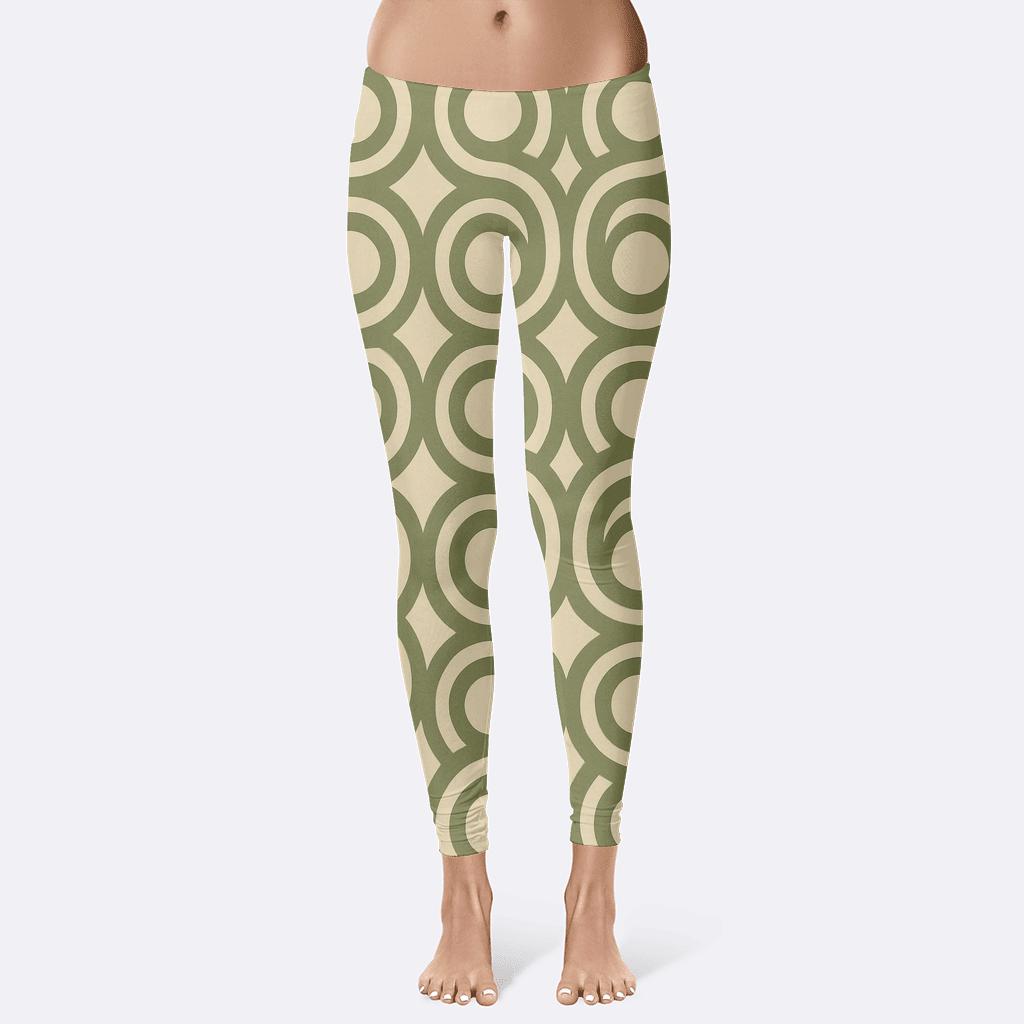Concentric Loop Tessellation trendy athletic leggings
