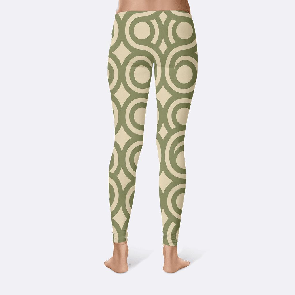 Concentric Loop Tessellation trendy athletic leggings