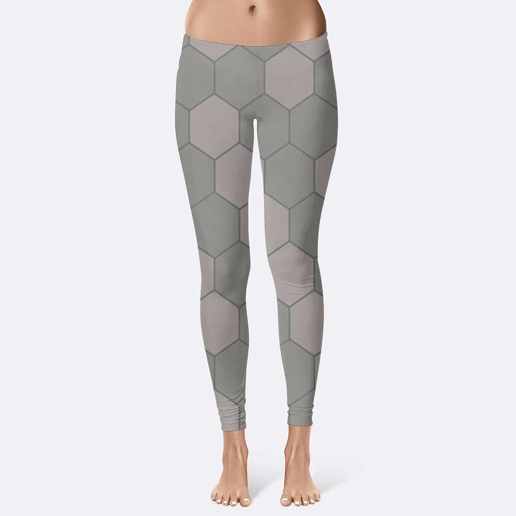 Honeycomb Echo Pattern designer patterned leggings