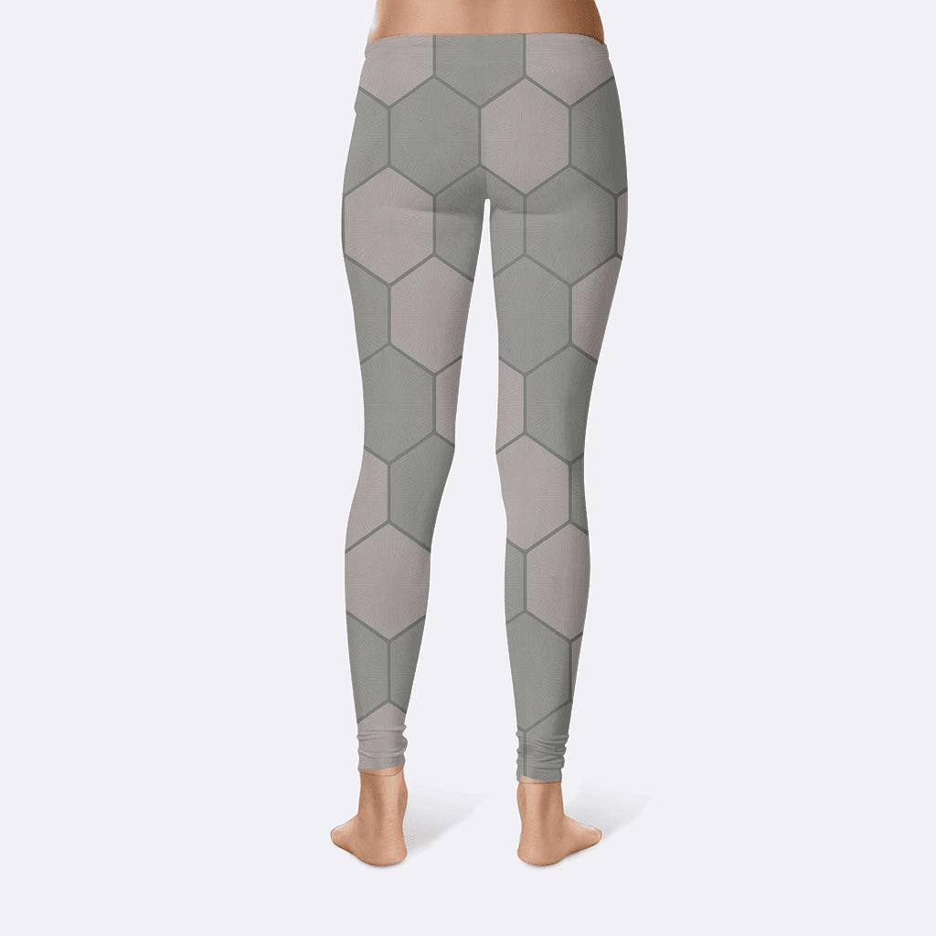 Honeycomb Echo Pattern designer patterned leggings