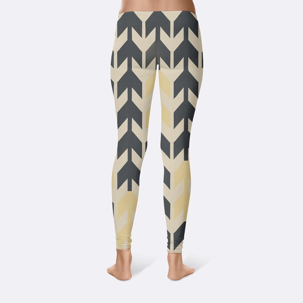 Tessellated Arrow Cascade comfortable yoga leggings