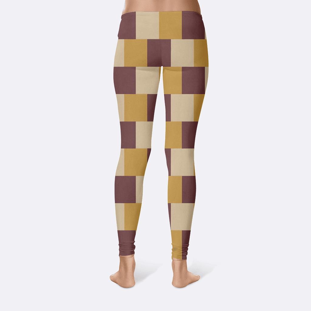 Offset Square Brick Pattern unique fashion leggings