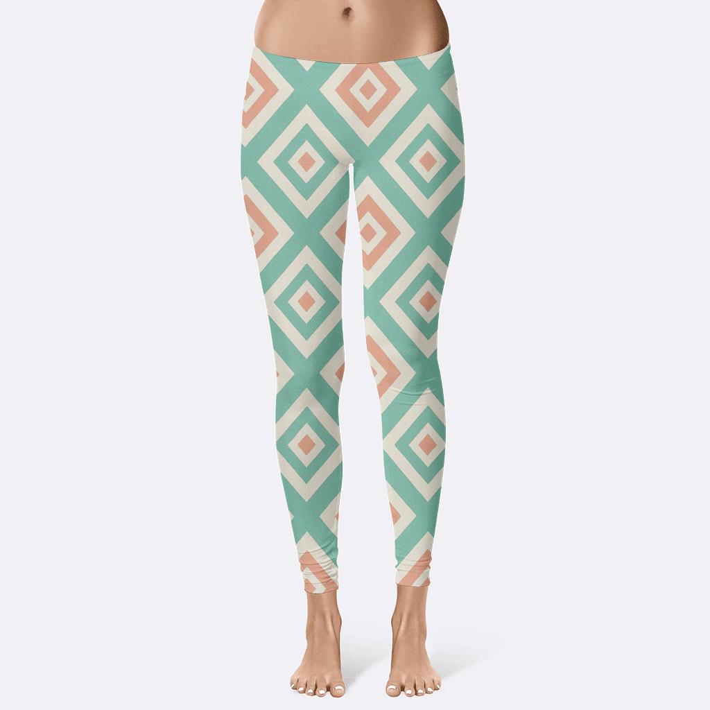 Nested Rhombus Assembly stylish workout leggings