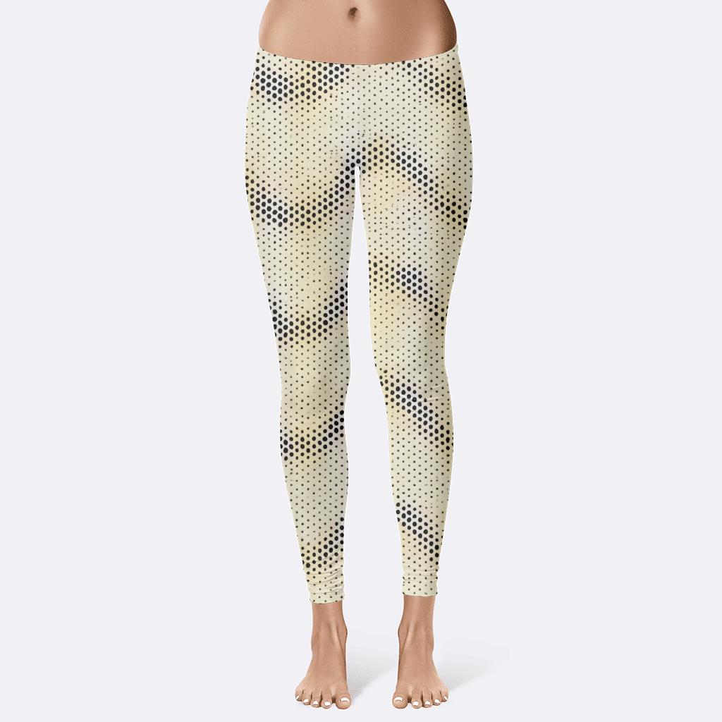 Micro Dot Rhythm Field soft cotton leggings