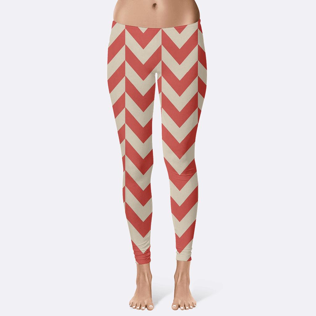 Micro Chevron Mosaic soft cotton leggings