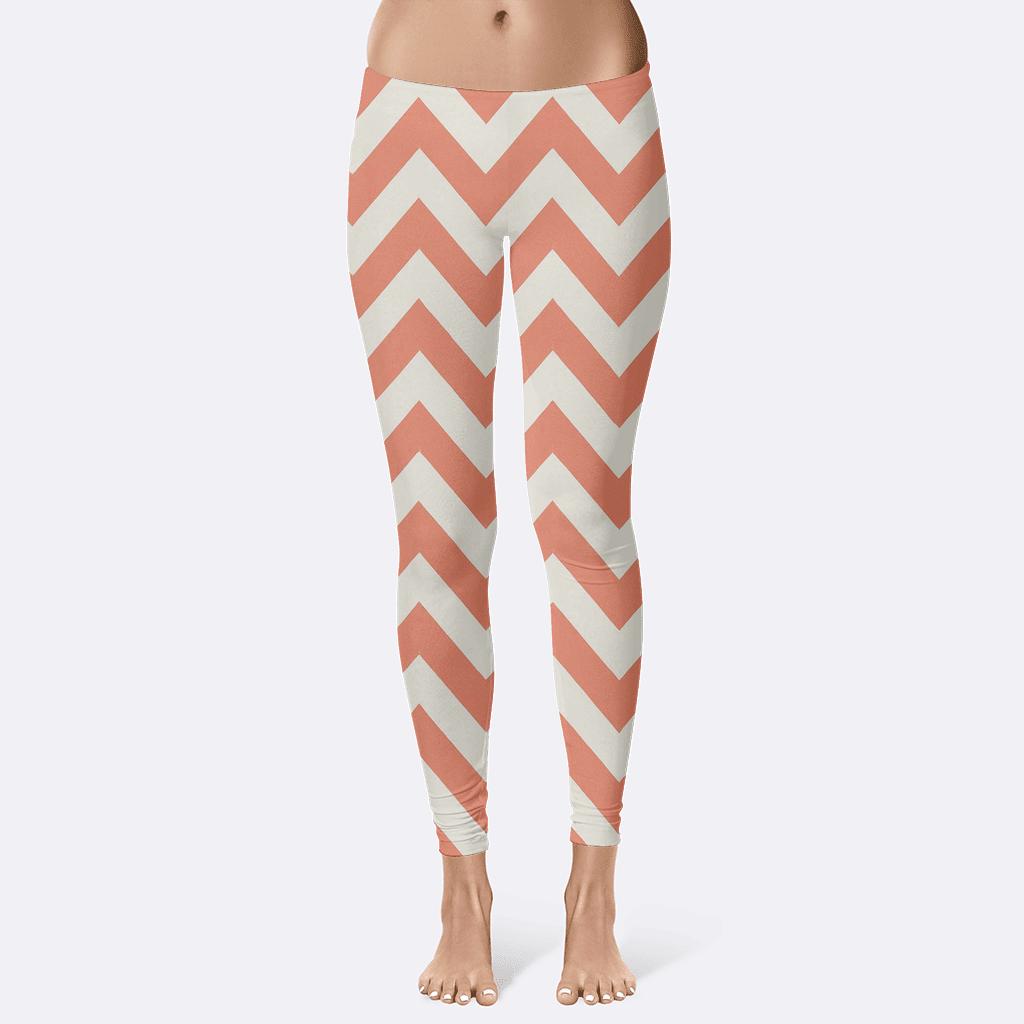 Chevron Pulse Grid custom leggings