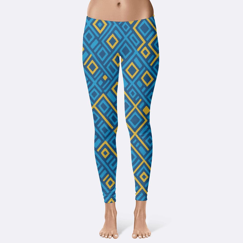 Nested Diamond Network soft cotton leggings