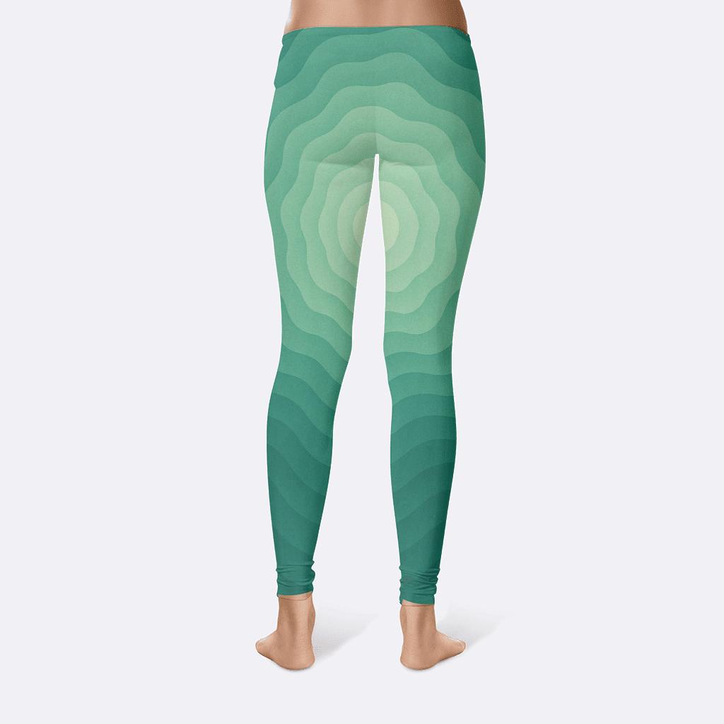 Circular Wave Ripples trendy athletic leggings