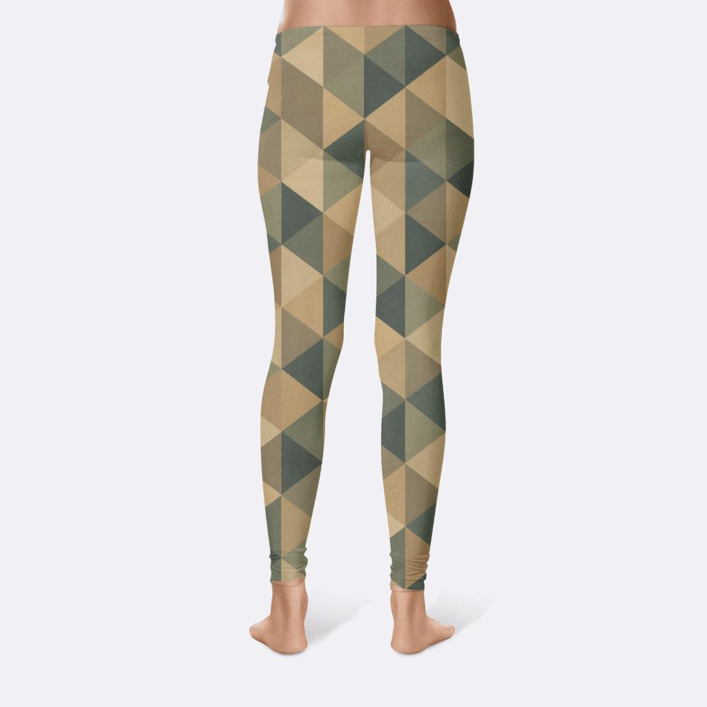 Geometric Tessellated Fusion soft cotton leggings