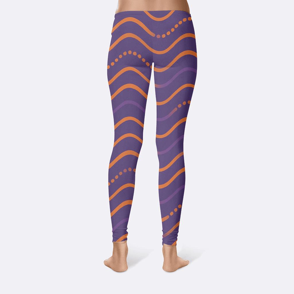 Sine Wave Textile Design personalized print leggings