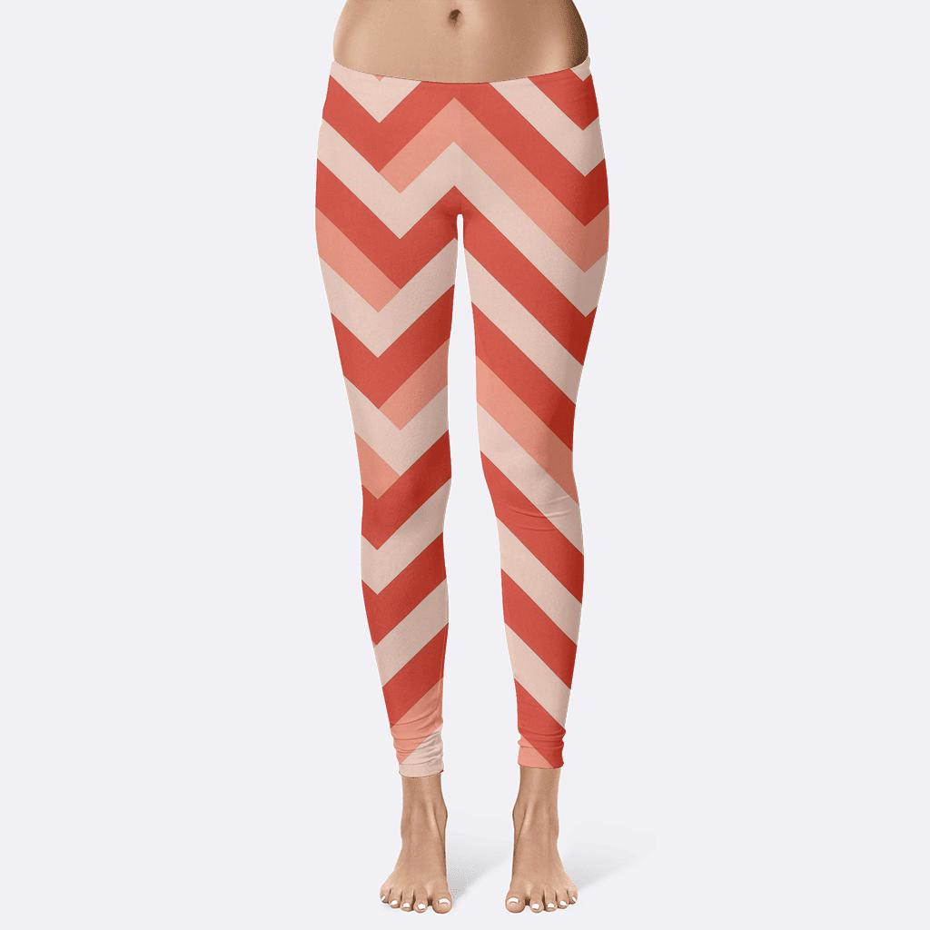 Layered Chevron Cascade unique fashion leggings