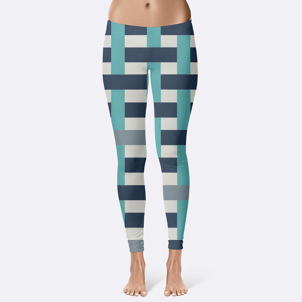 Interlock Stripe Weave Study comfortable yoga leggings