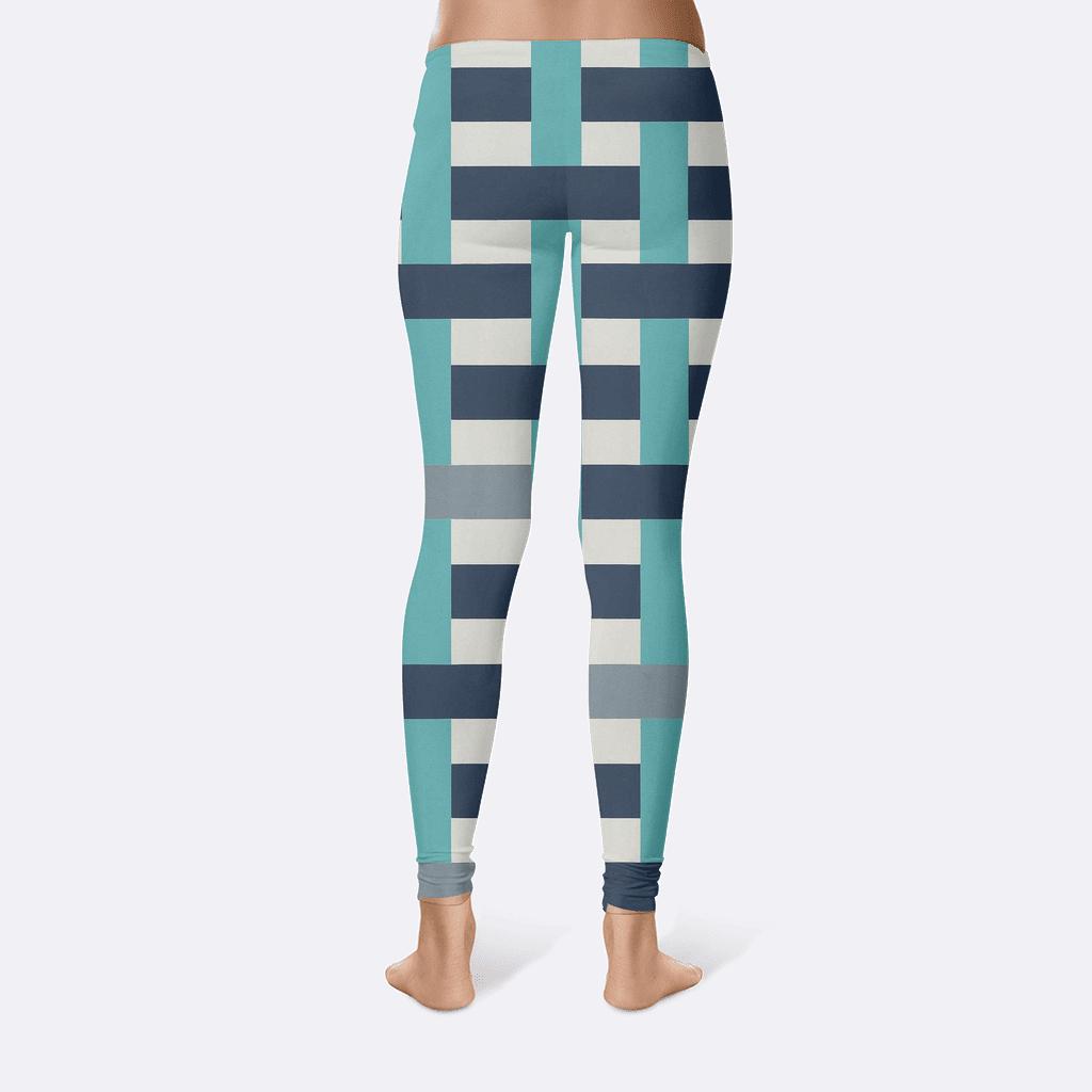 Interlock Stripe Weave Study comfortable yoga leggings