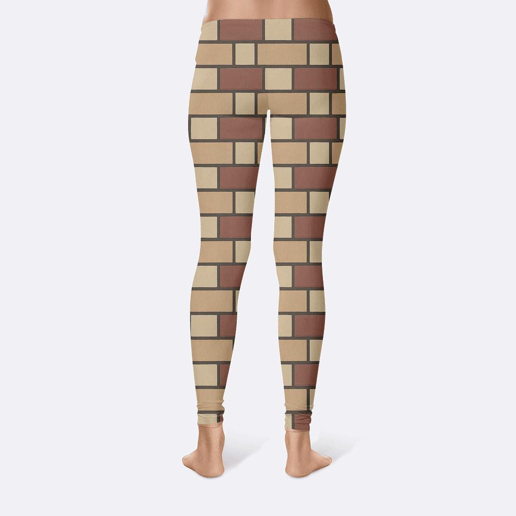 Offset Brick Lattice Pattern designer patterned leggings