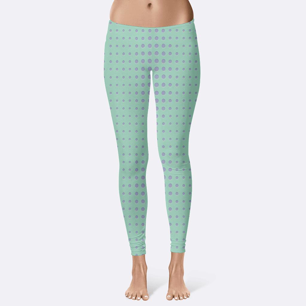 Microdot Ripple Array designer patterned leggings