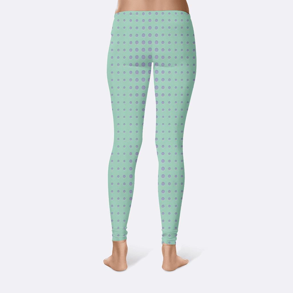 Microdot Ripple Array designer patterned leggings