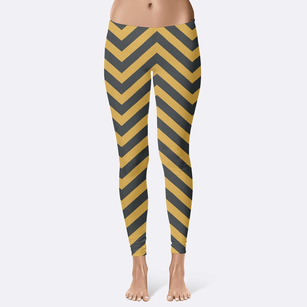 Parallel Chevron Fold personalized print leggings