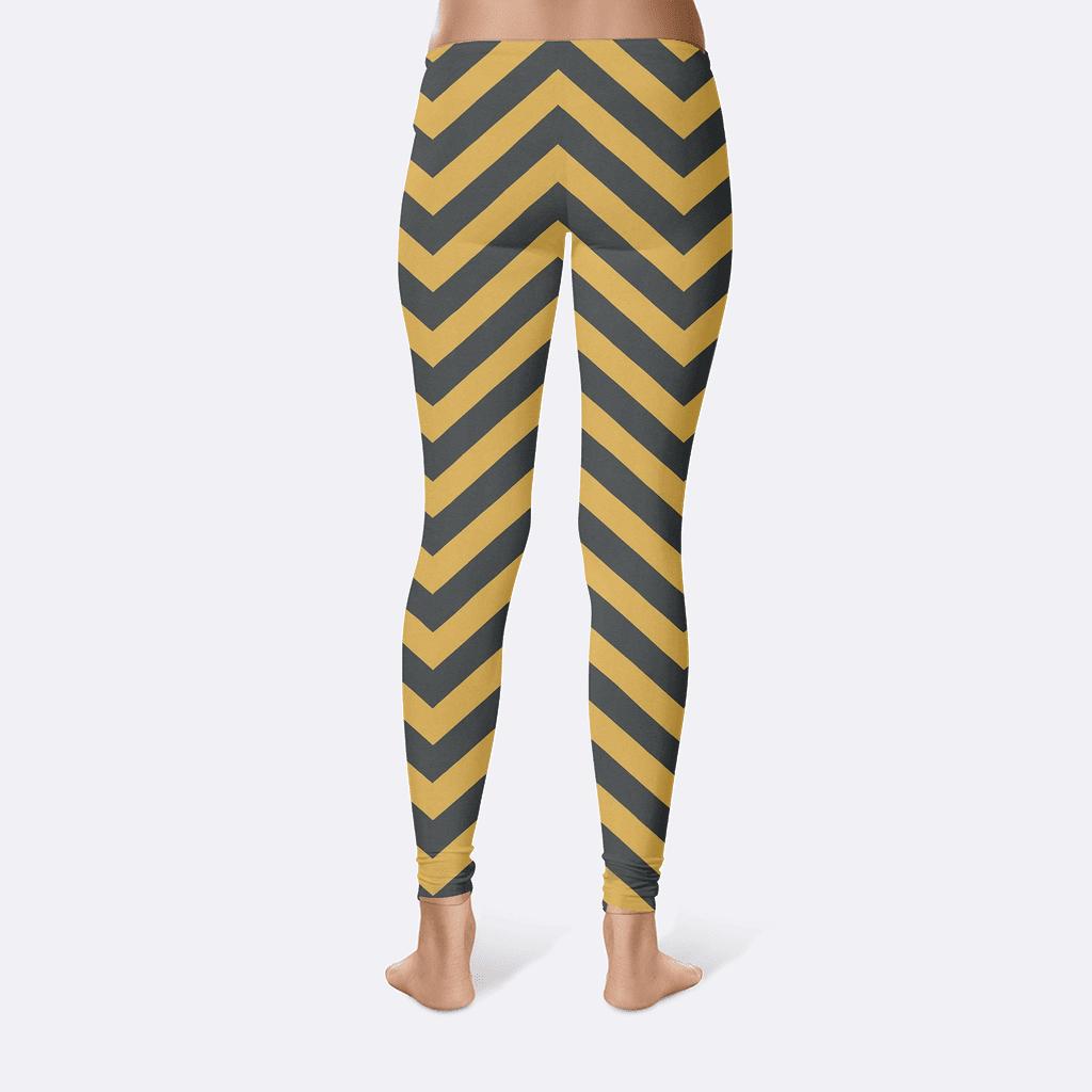 Parallel Chevron Fold personalized print leggings