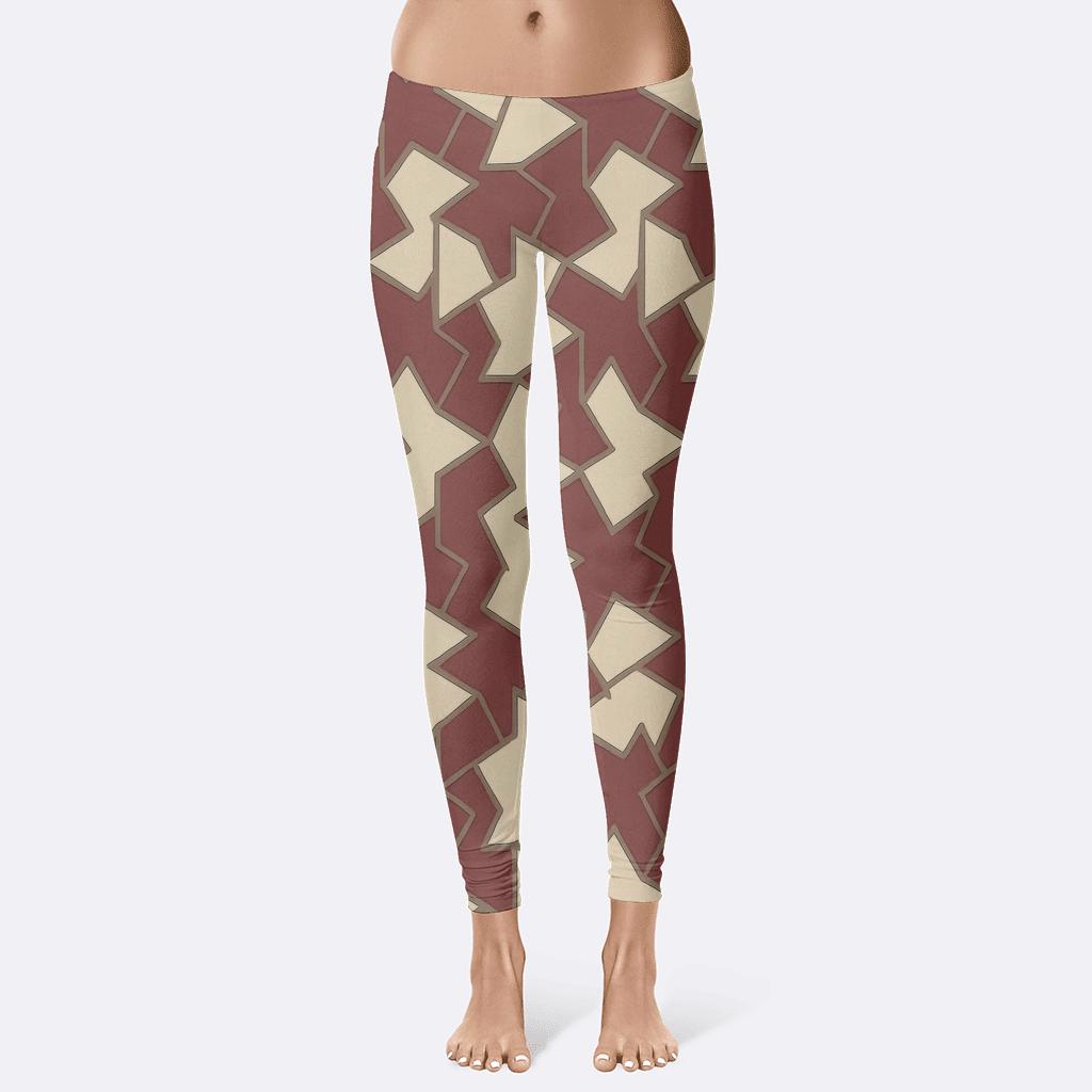 Tessellated Star Quads trendy athletic leggings