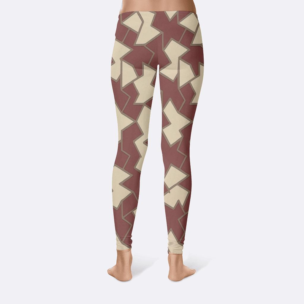 Tessellated Star Quads trendy athletic leggings