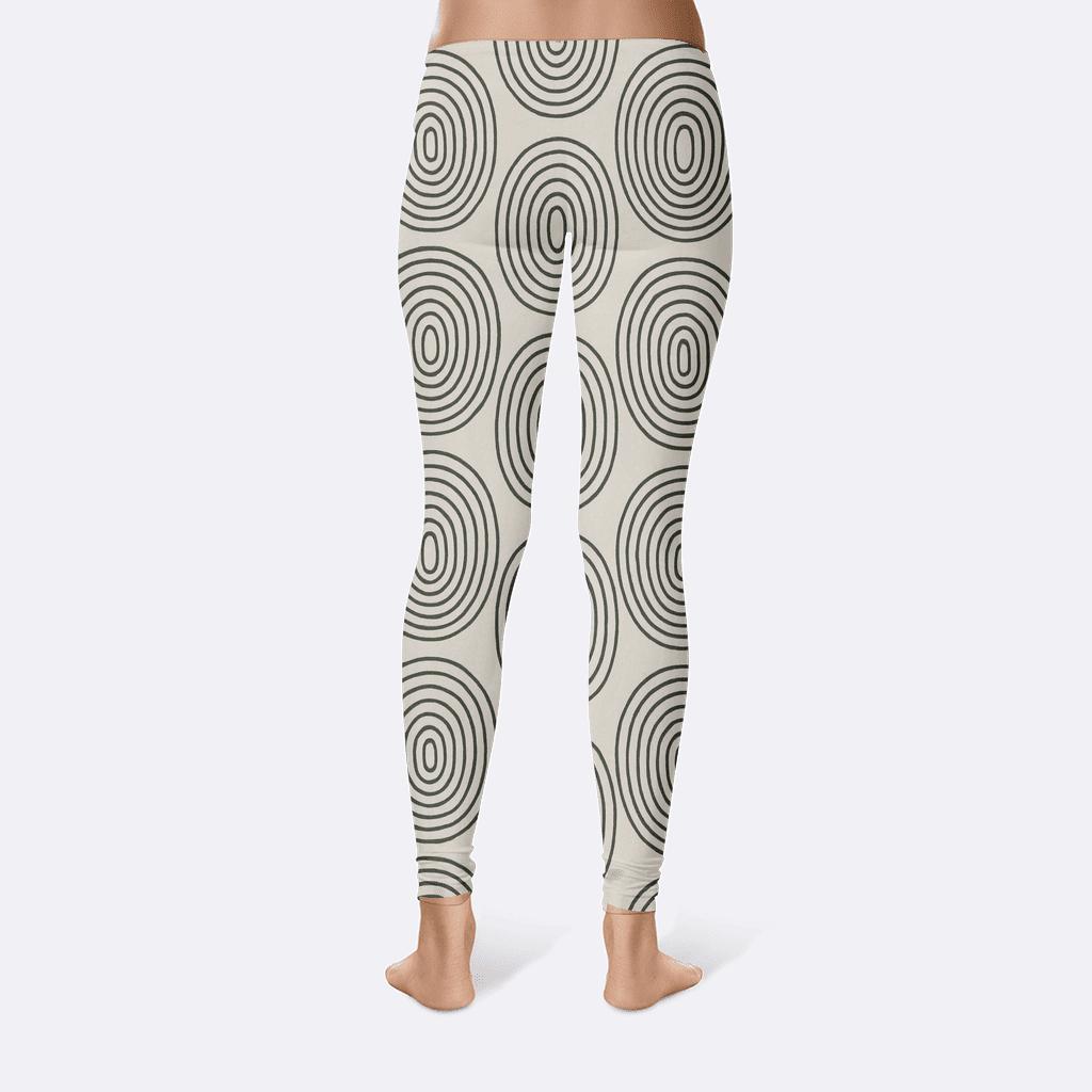 Concentric Loop Lines soft cotton leggings
