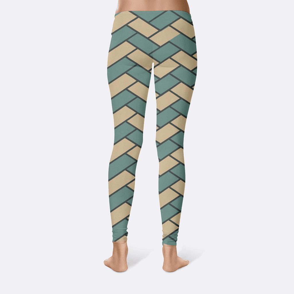 Parquet Wave Mosaic custom leggings