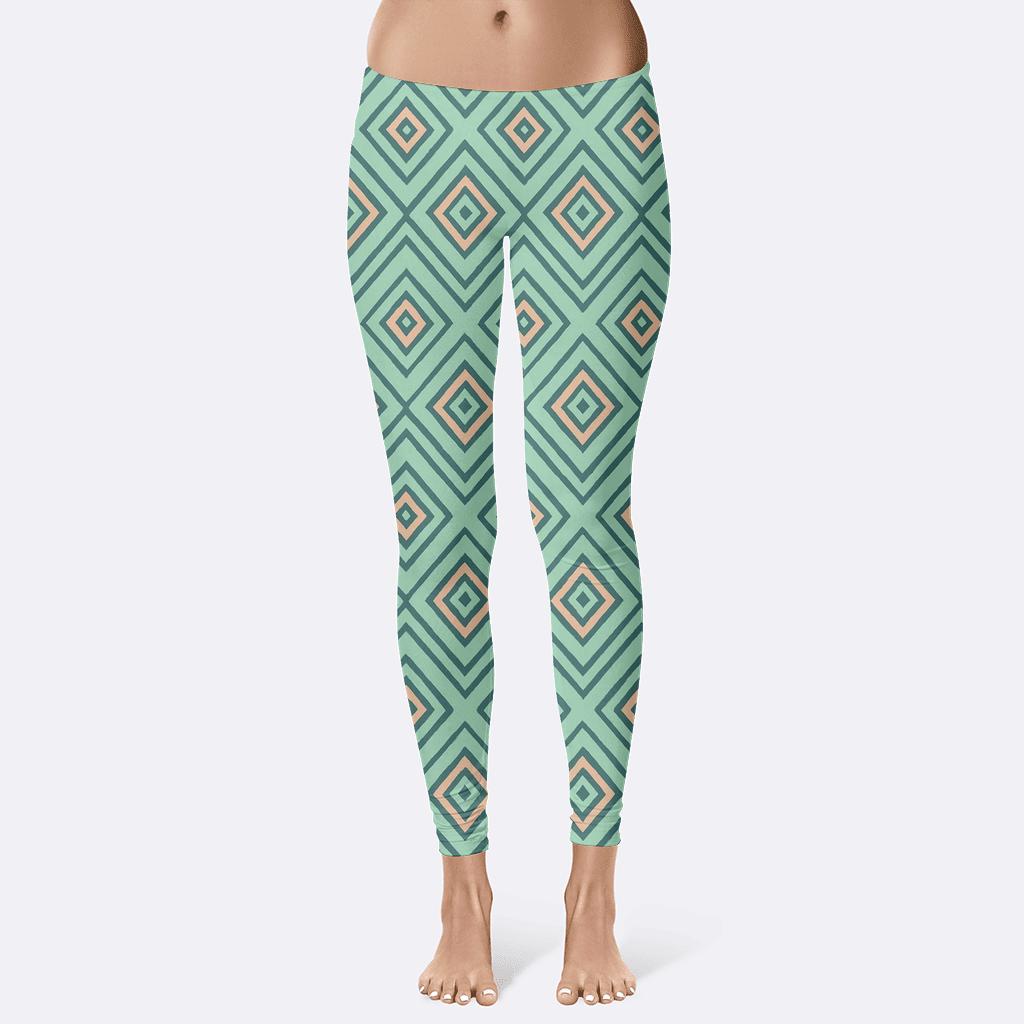 Nested Chevron Tessera unique fashion leggings