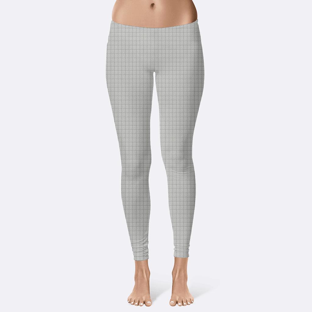 Linear Texture Grid comfortable yoga leggings