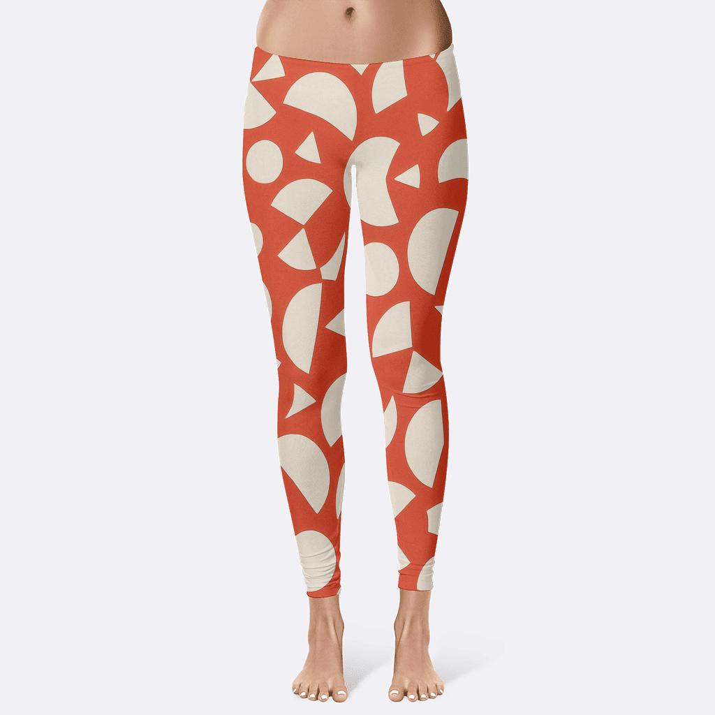 Fragmented Circle Dance comfortable yoga leggings