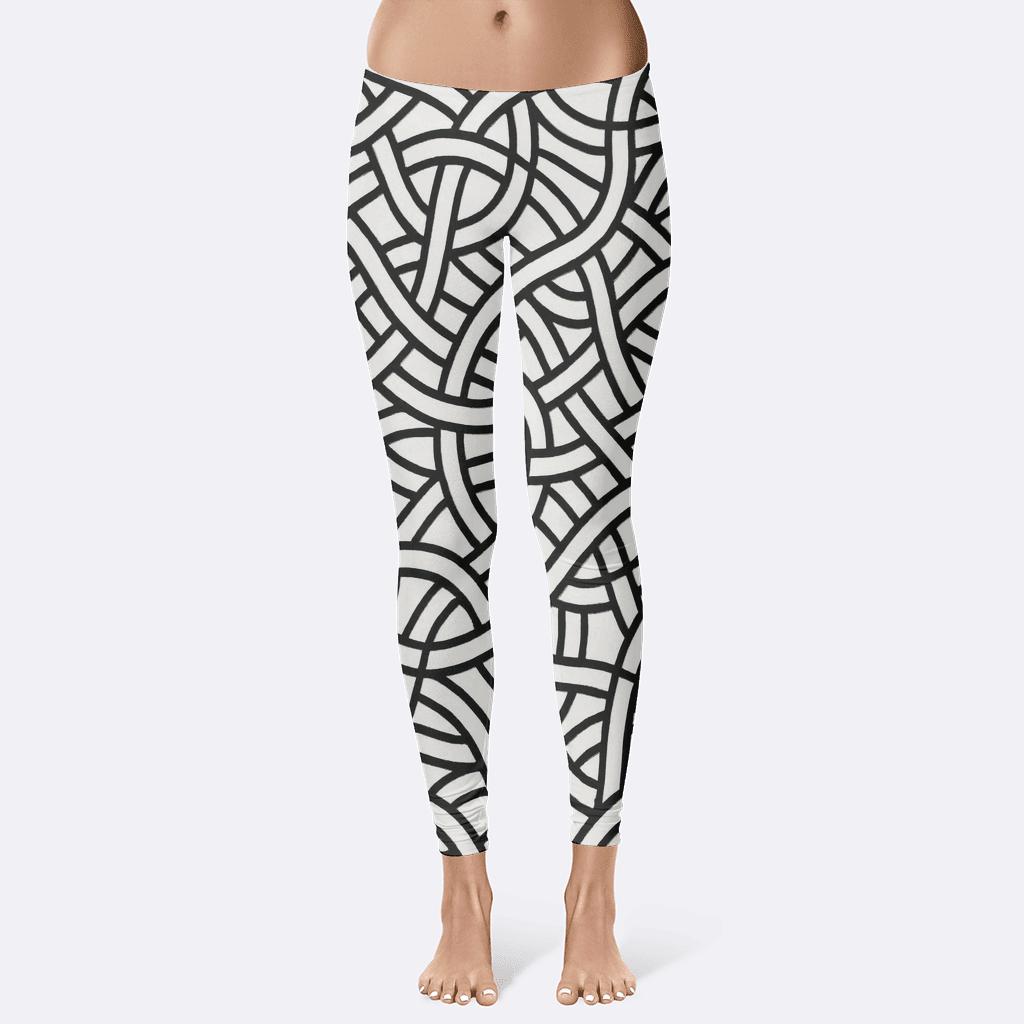 Interwoven Line Web high-waist leggings