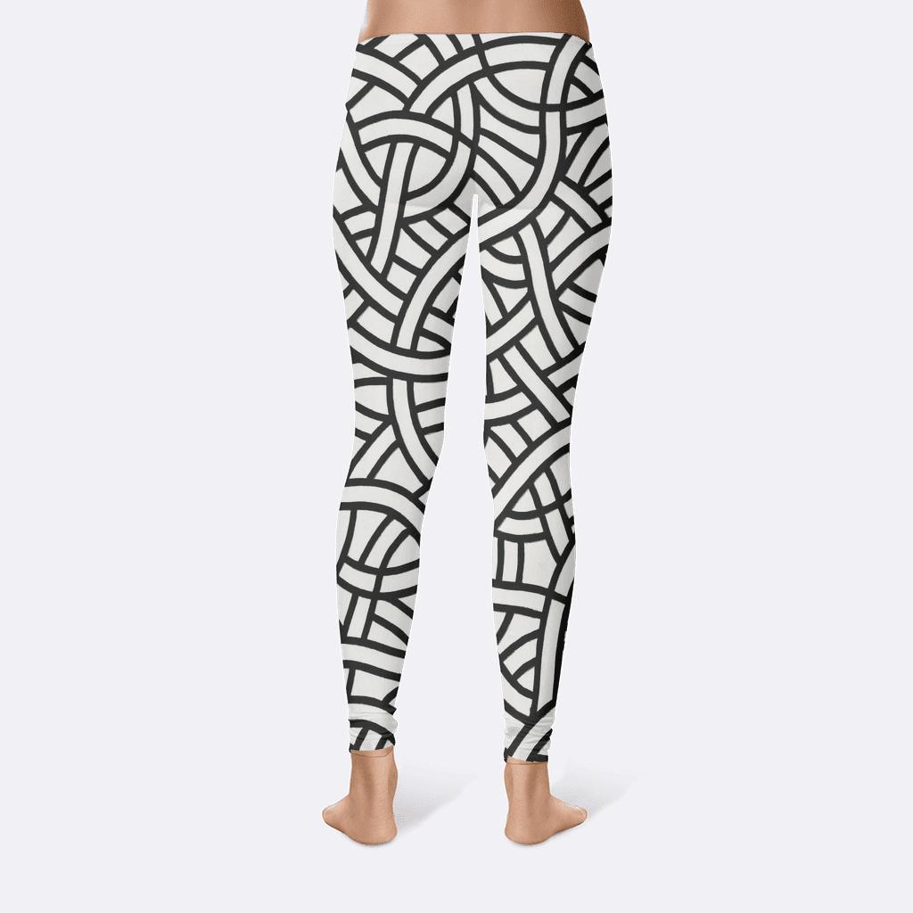 Interwoven Line Web high-waist leggings