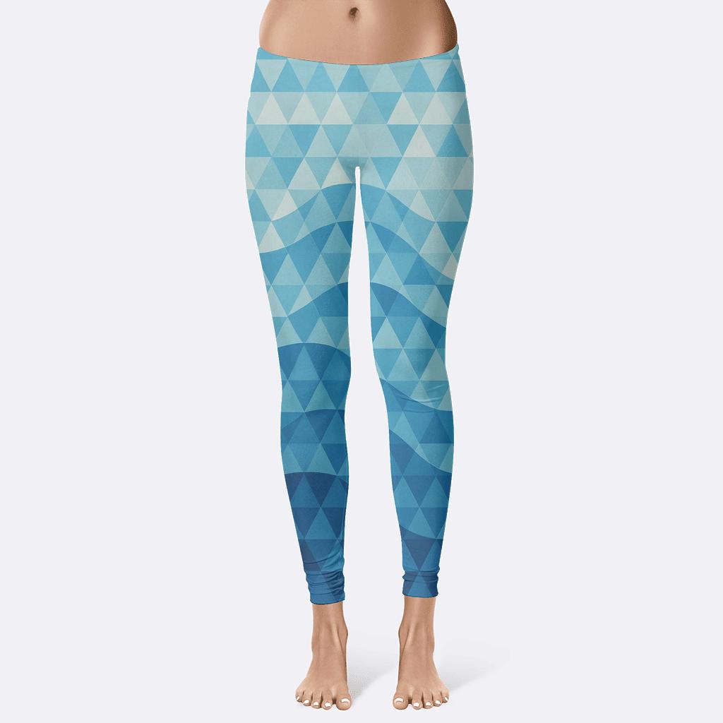 Gradient Triangular Rhythm stylish workout leggings