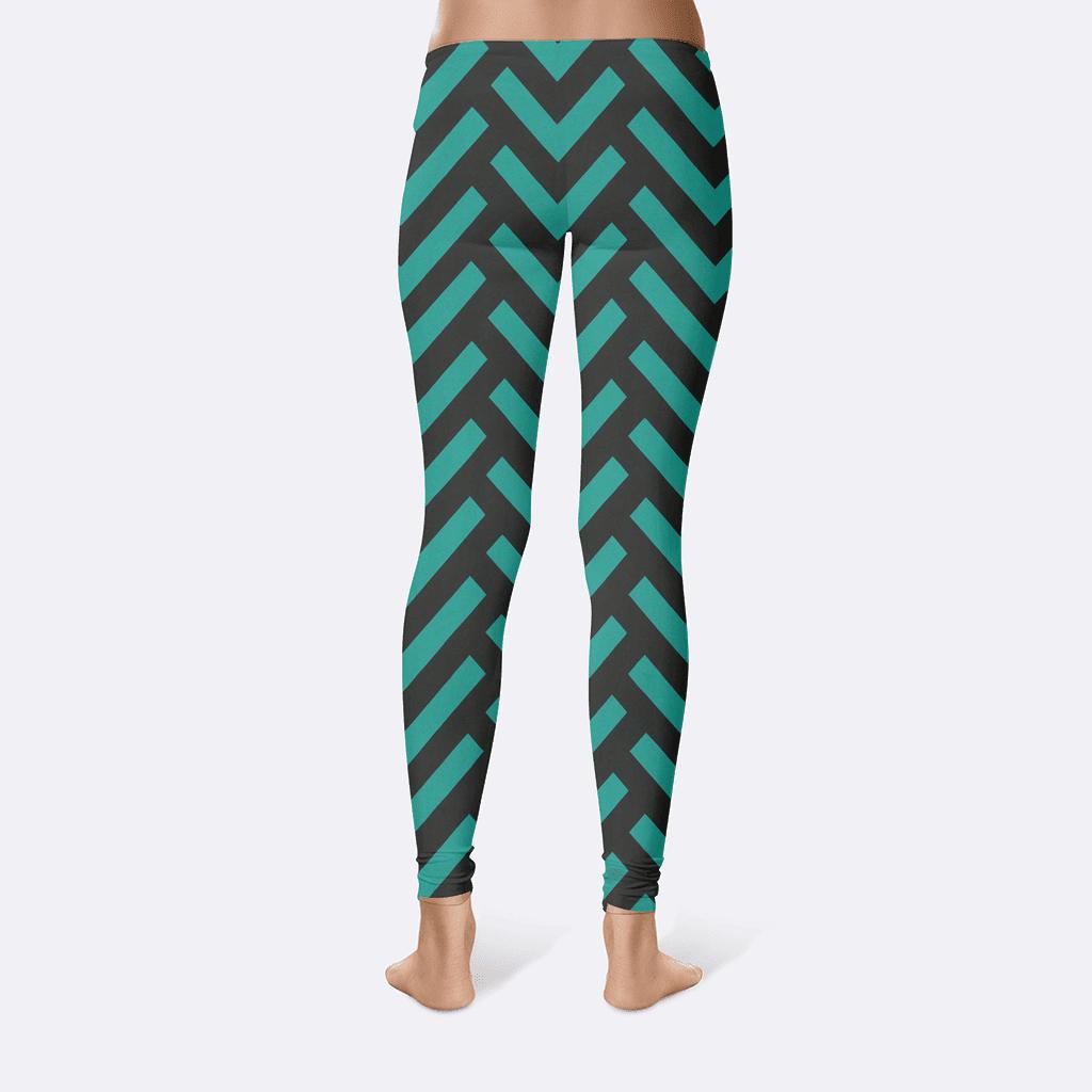 Zigzag Lattice Formation stylish workout leggings