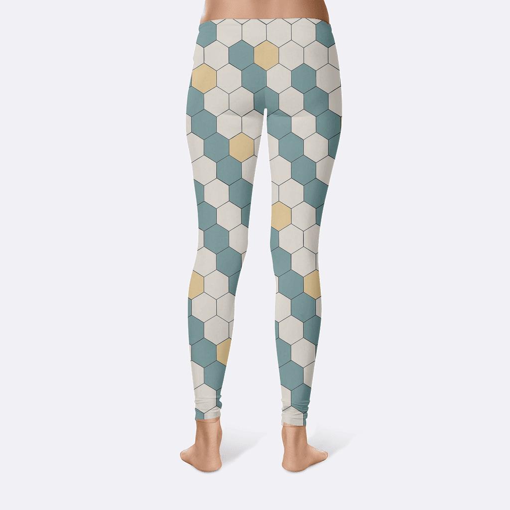 Hexagonal Drift Tiling unique fashion leggings