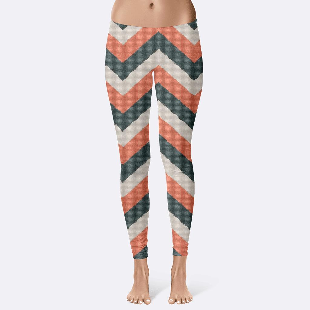Raster Drift Chevron designer patterned leggings