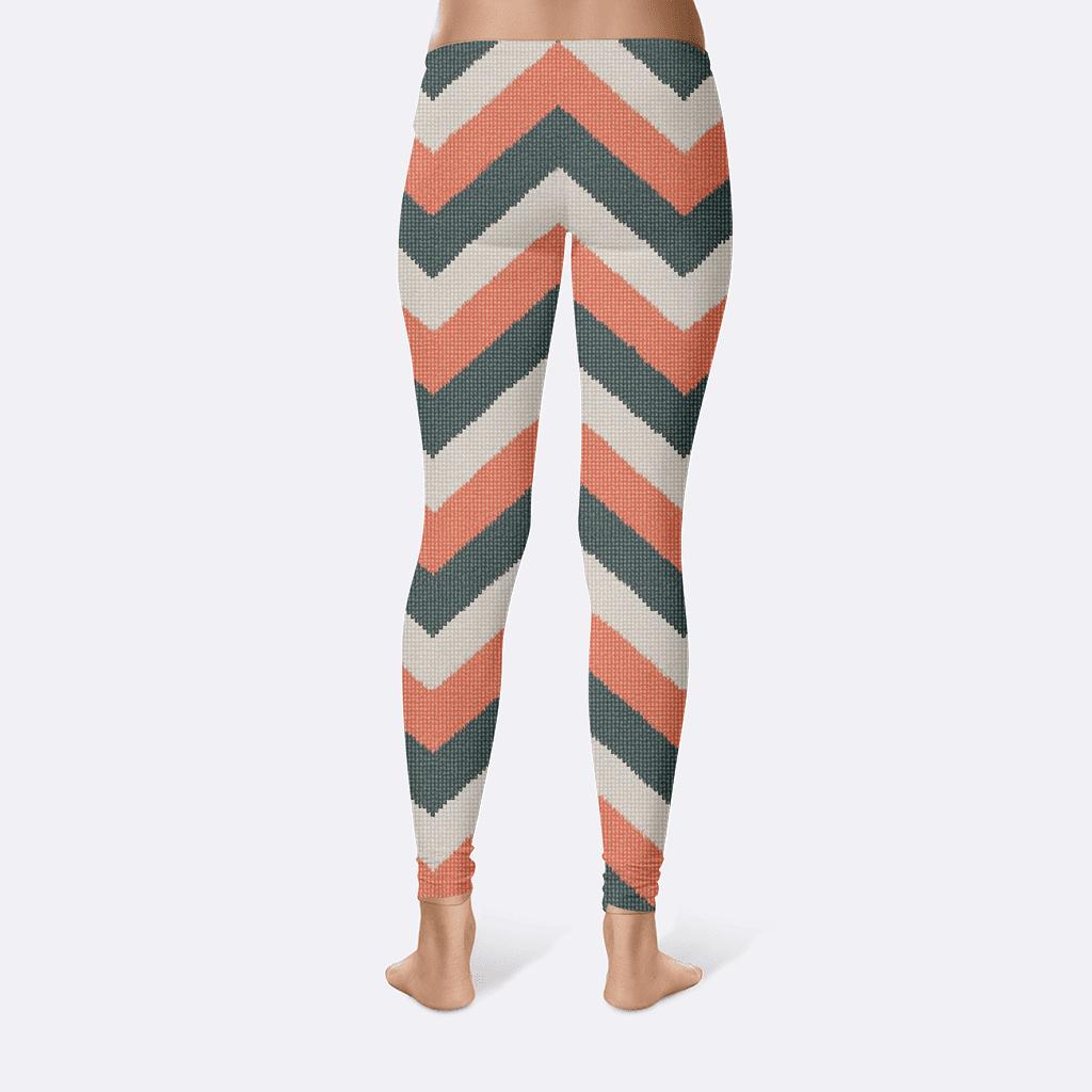 Raster Drift Chevron designer patterned leggings