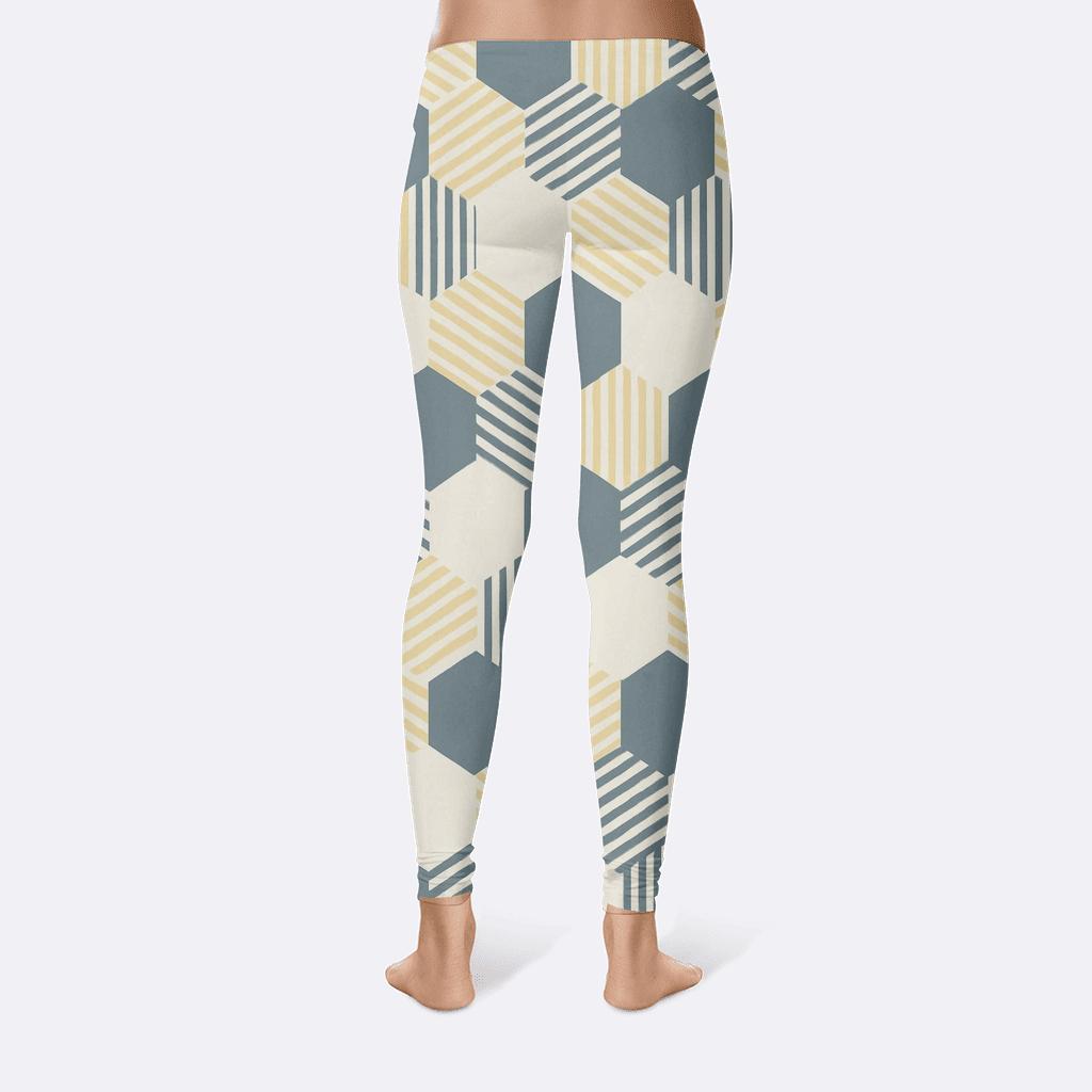 Hex Fold Register designer patterned leggings