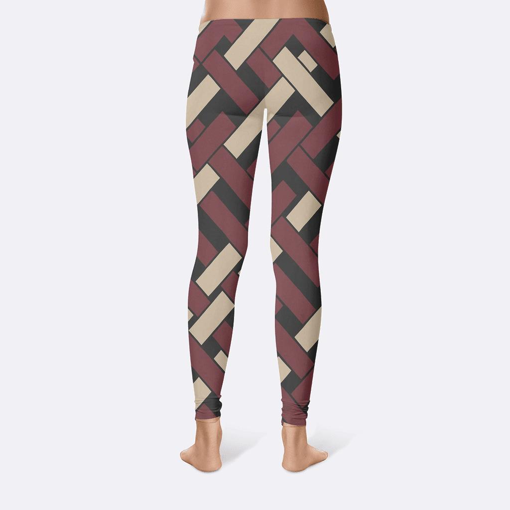 Offset Knot Grid comfortable yoga leggings