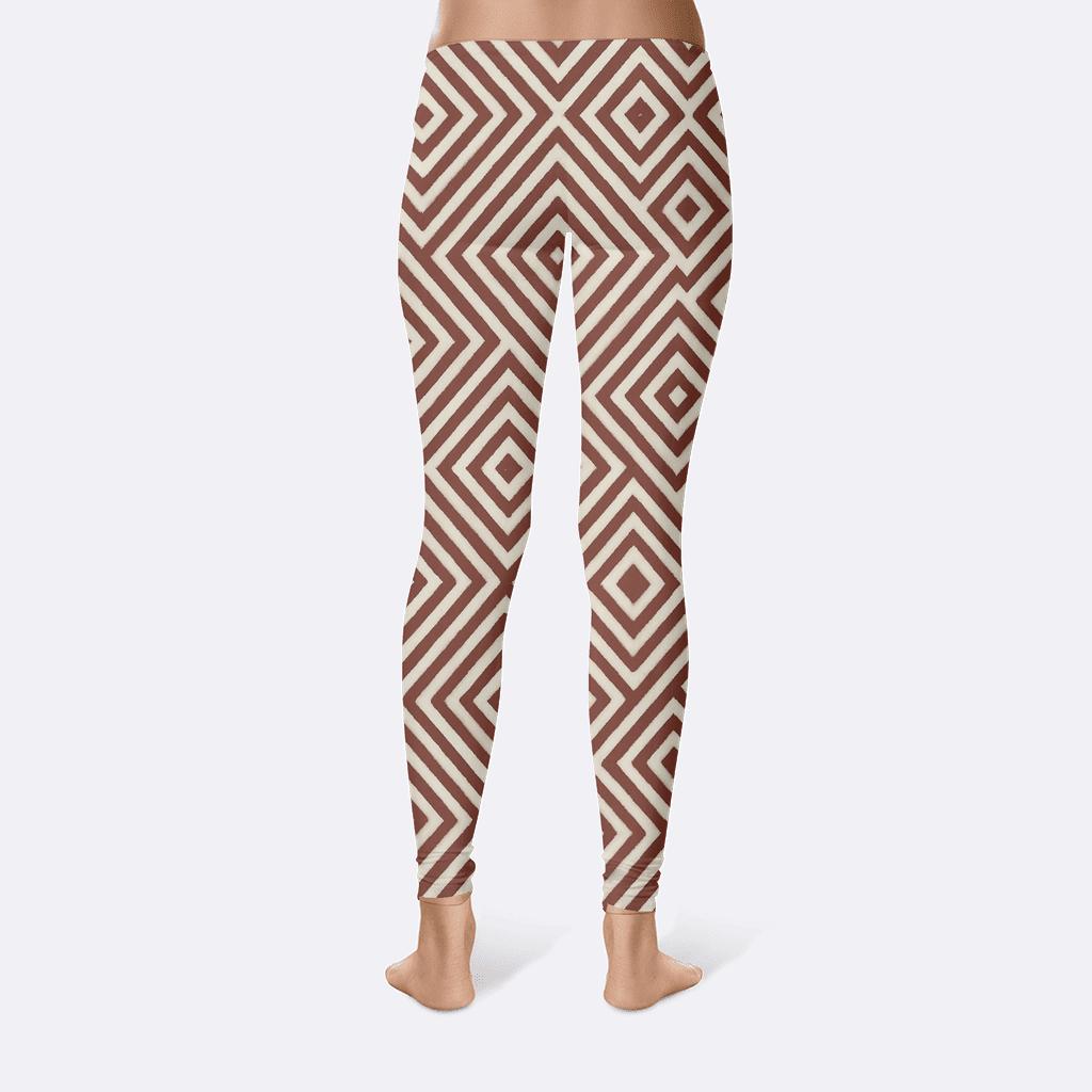 Nested Rhombus Cascade soft cotton leggings