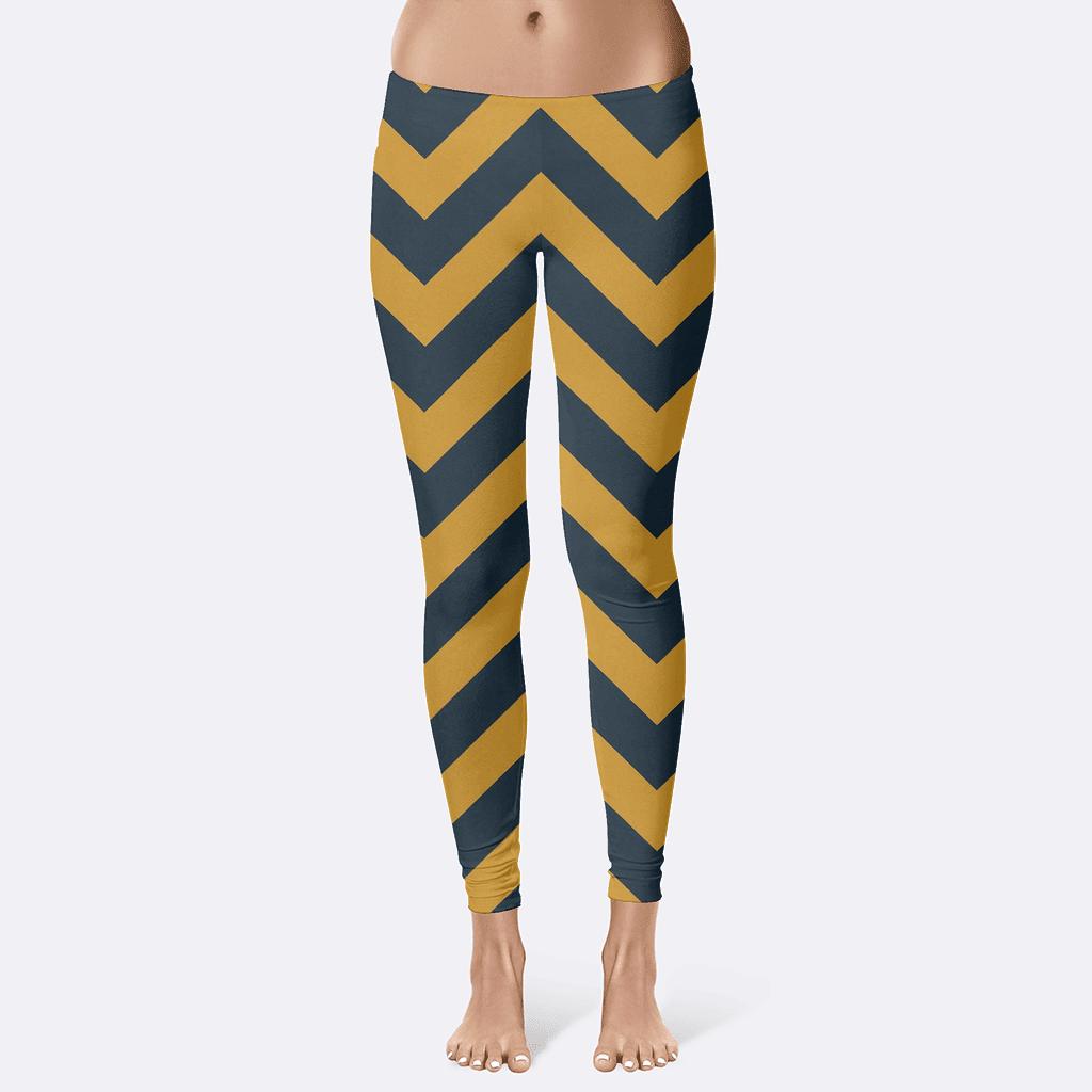 Chevron Wave Structure stylish workout leggings