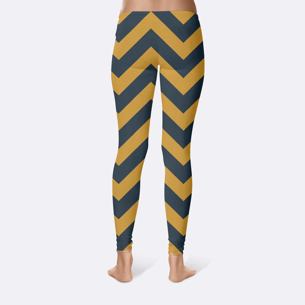 Chevron Wave Structure stylish workout leggings