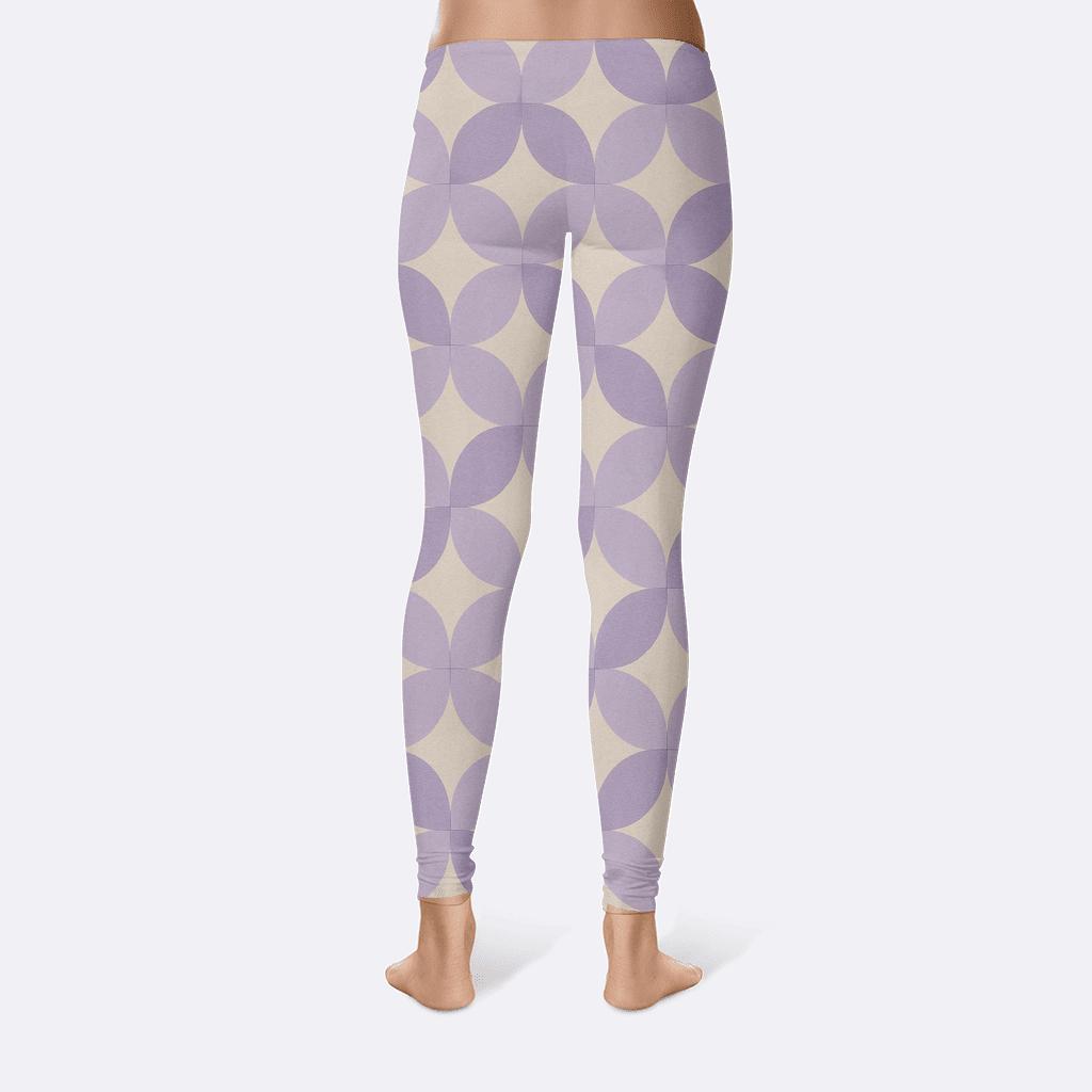 Overlapping Circle Grid high-waist leggings