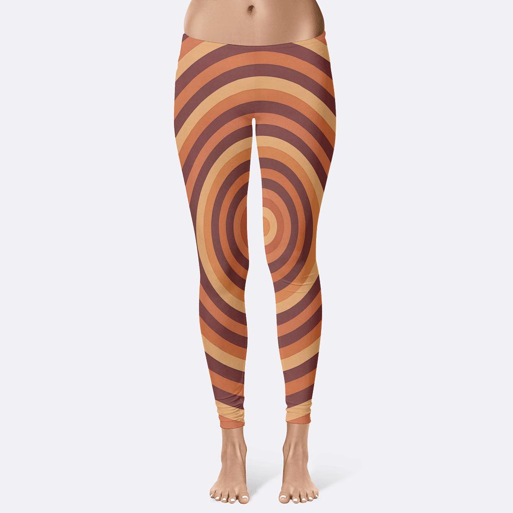 Radial Band Layering designer patterned leggings