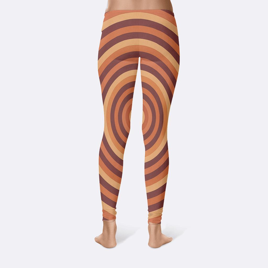 Radial Band Layering designer patterned leggings