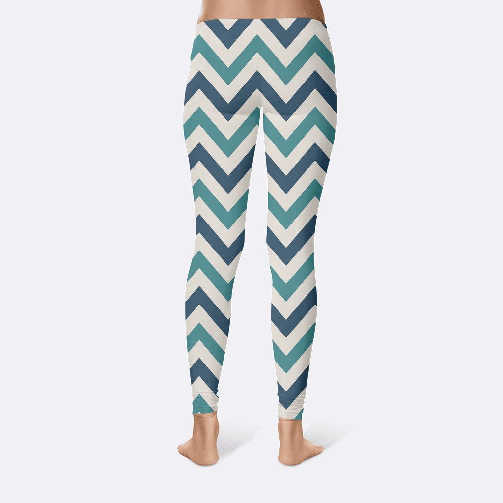 Modular Chevron Field high-waist leggings