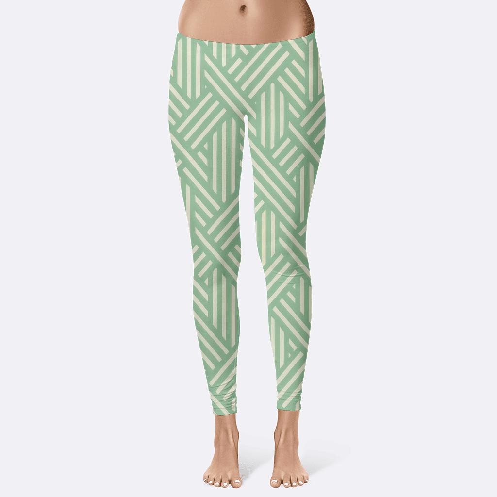 Interwoven Stripe Matrix unique fashion leggings