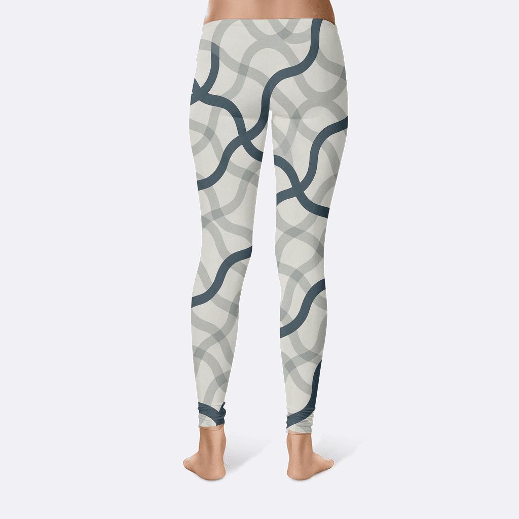 Modular Wave Grid unique fashion leggings
