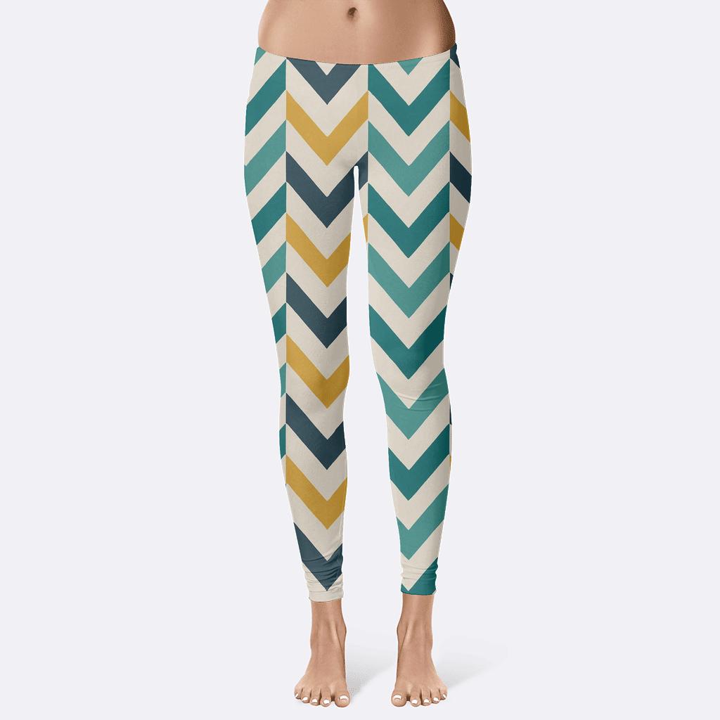Chevron Mosaic Grid custom leggings