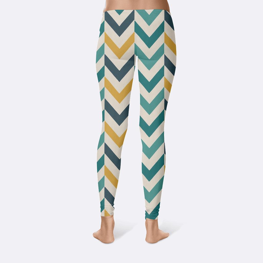 Chevron Mosaic Grid custom leggings